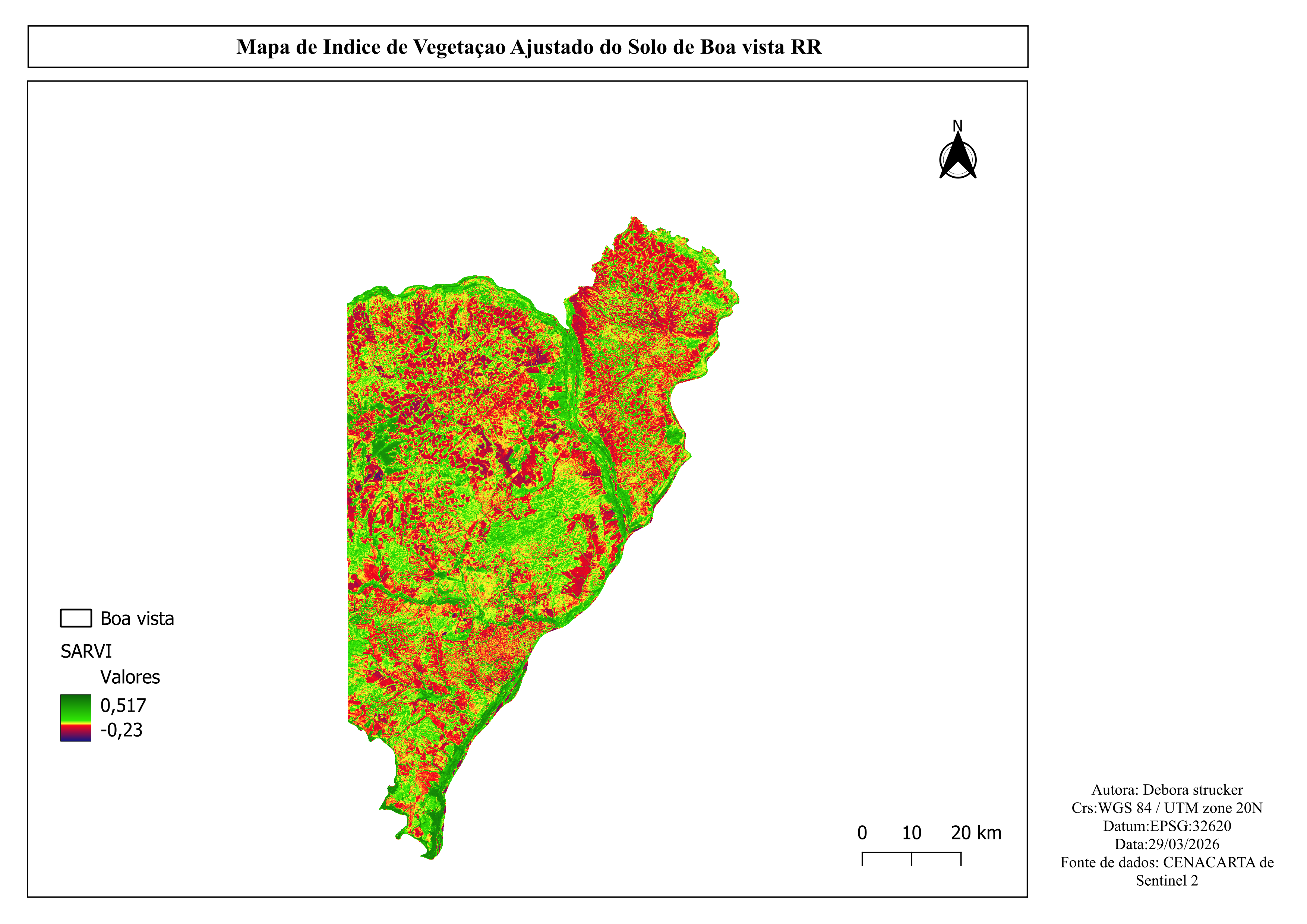 Mapa produzido pelos alunos