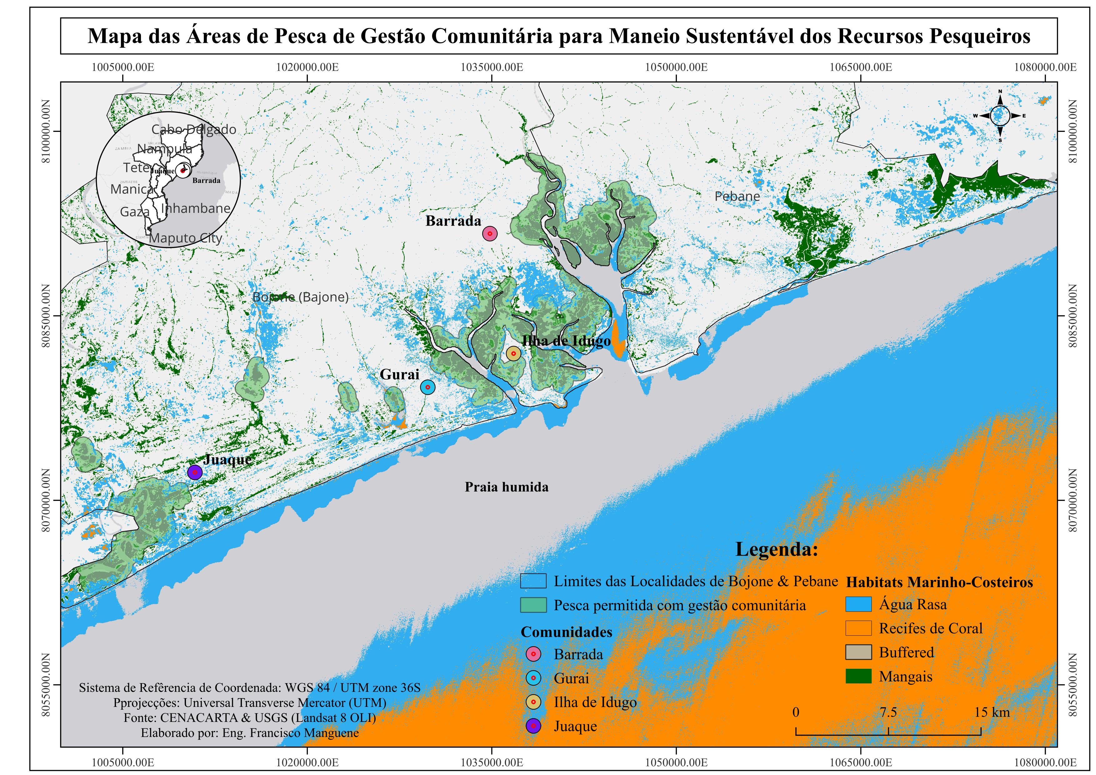 Mapa produzido pelos alunos