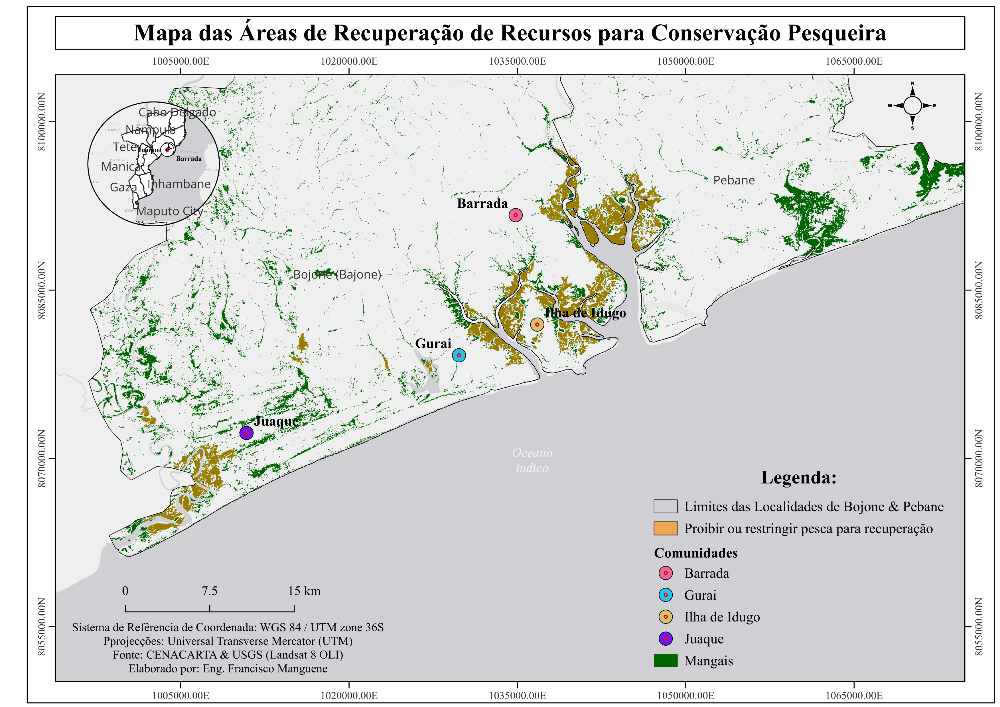 Mapa produzido pelos alunos