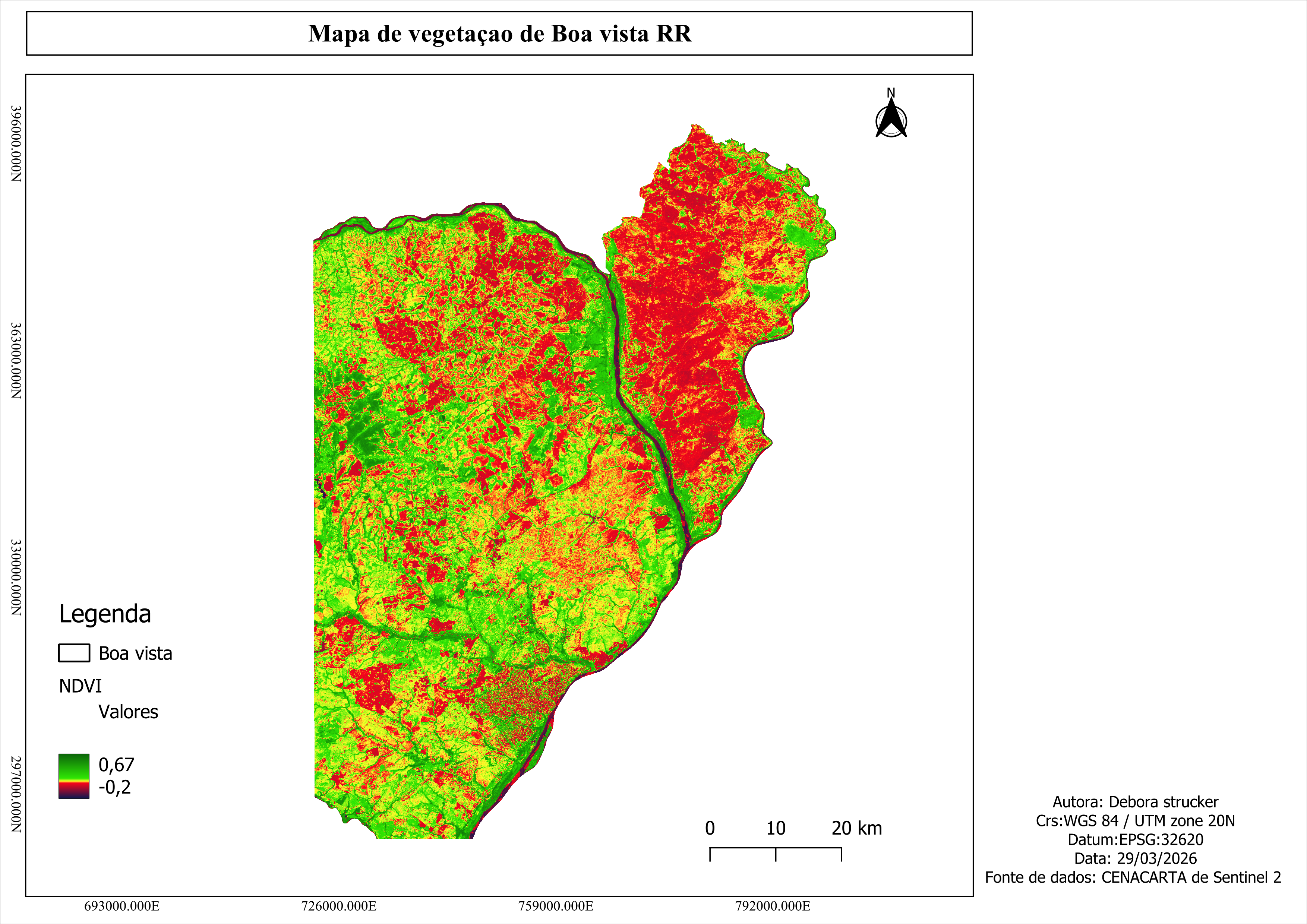 Mapa produzido pelos alunos