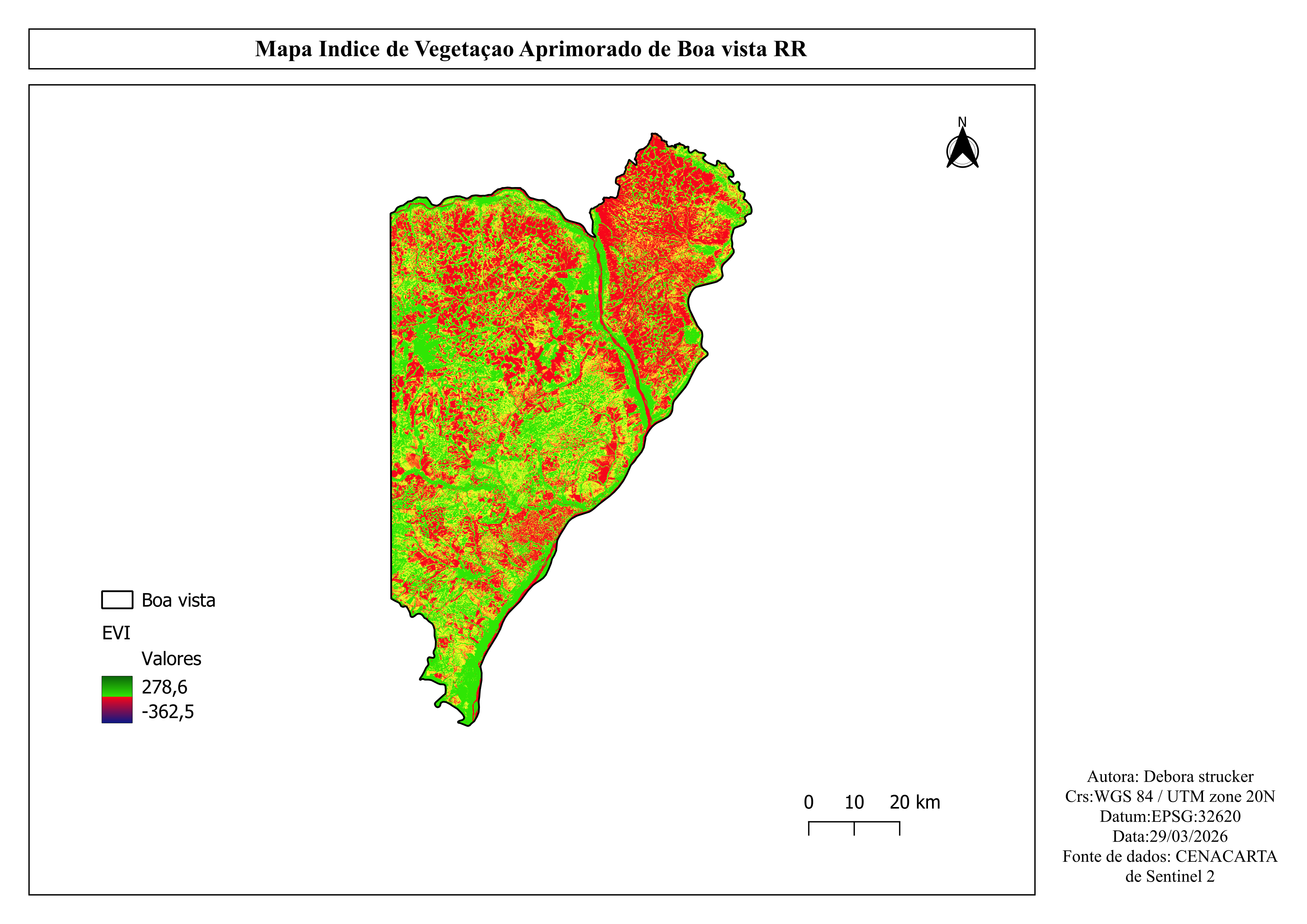 Mapa produzido pelos alunos