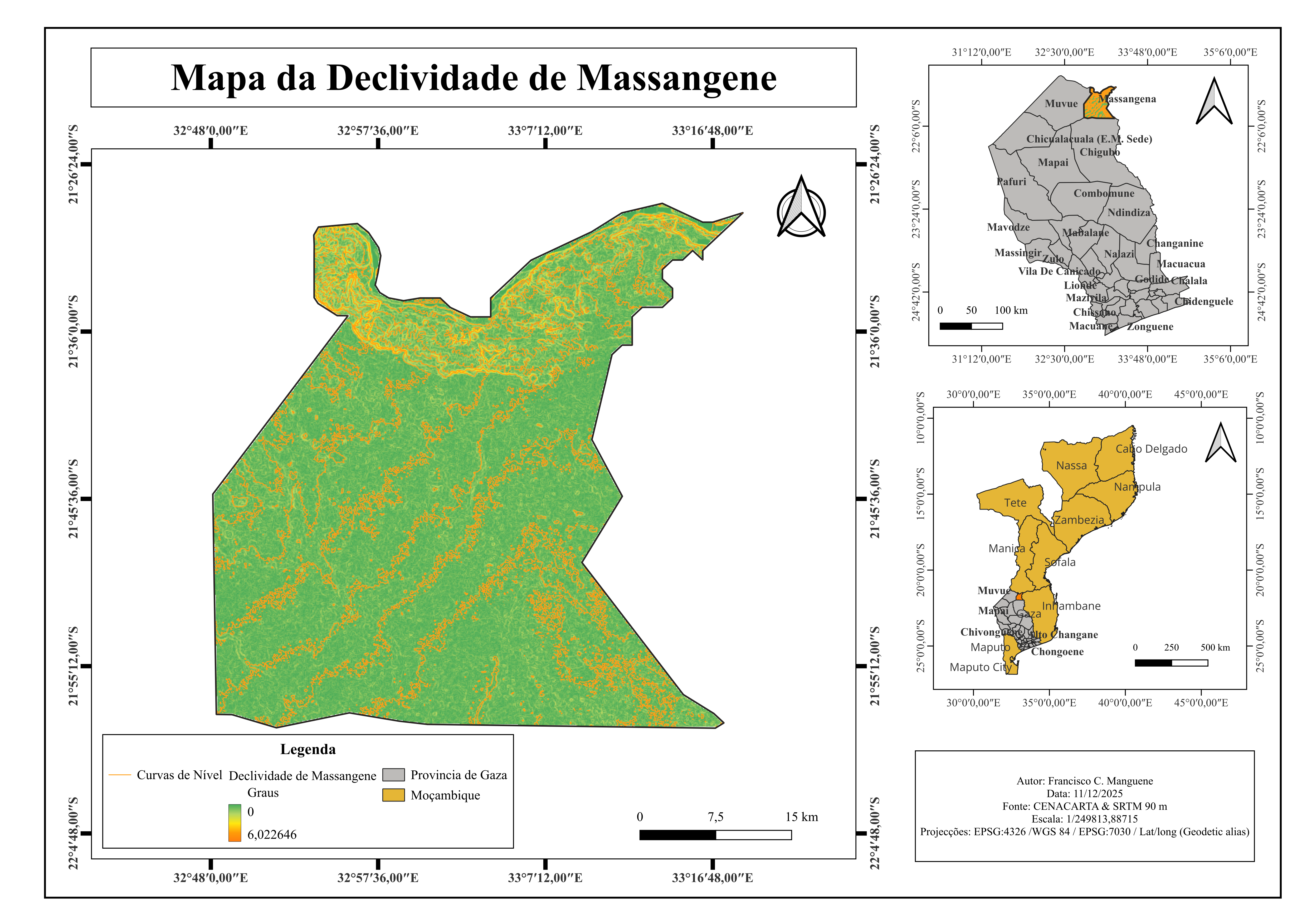 Mapa produzido pelos alunos