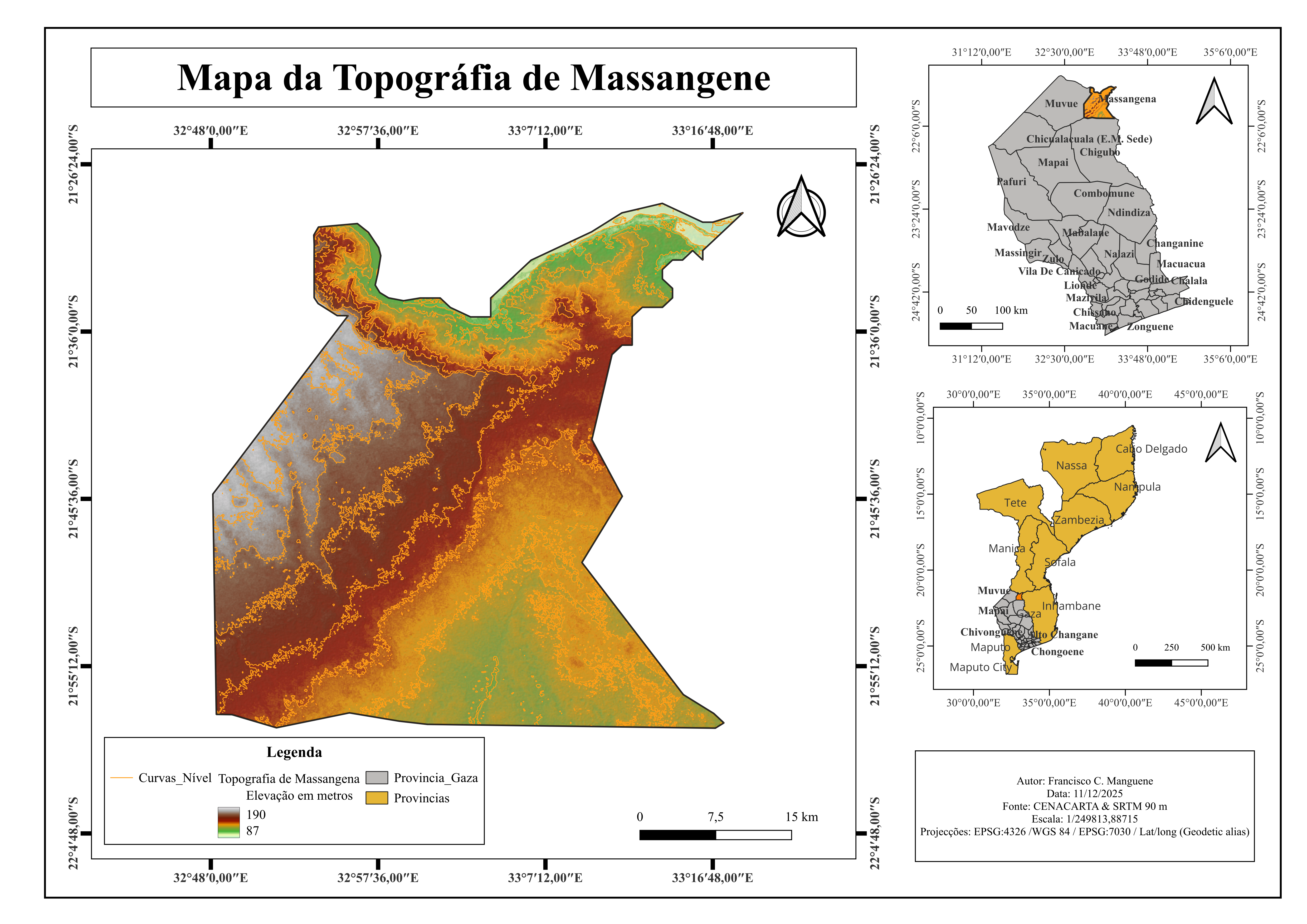 Mapa produzido pelos alunos