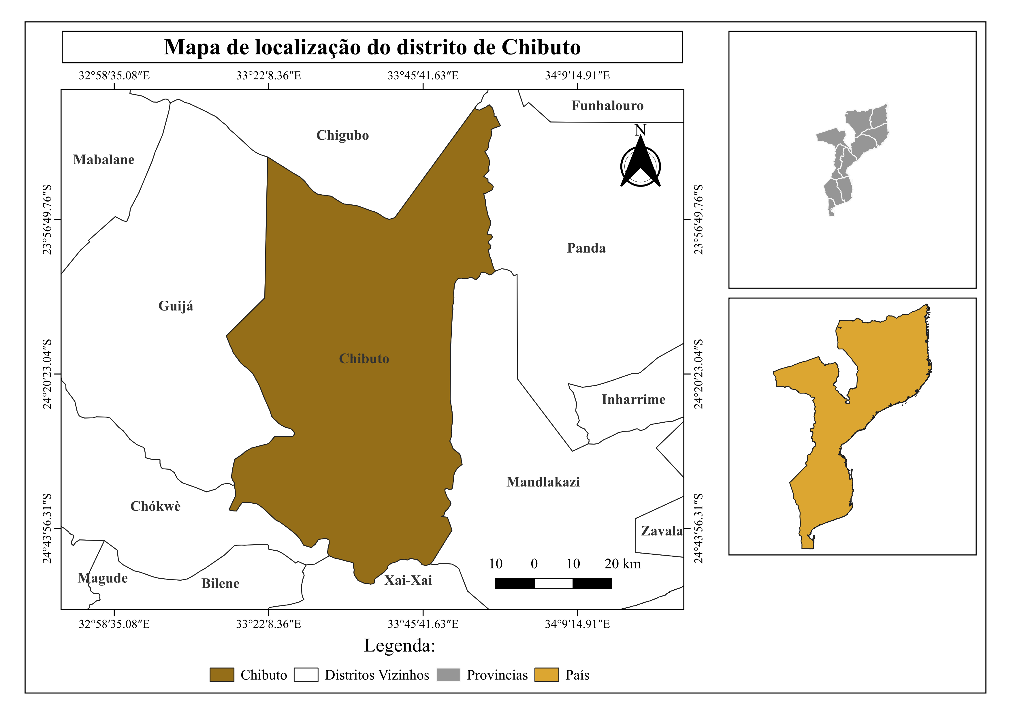 Mapa produzido pelos alunos