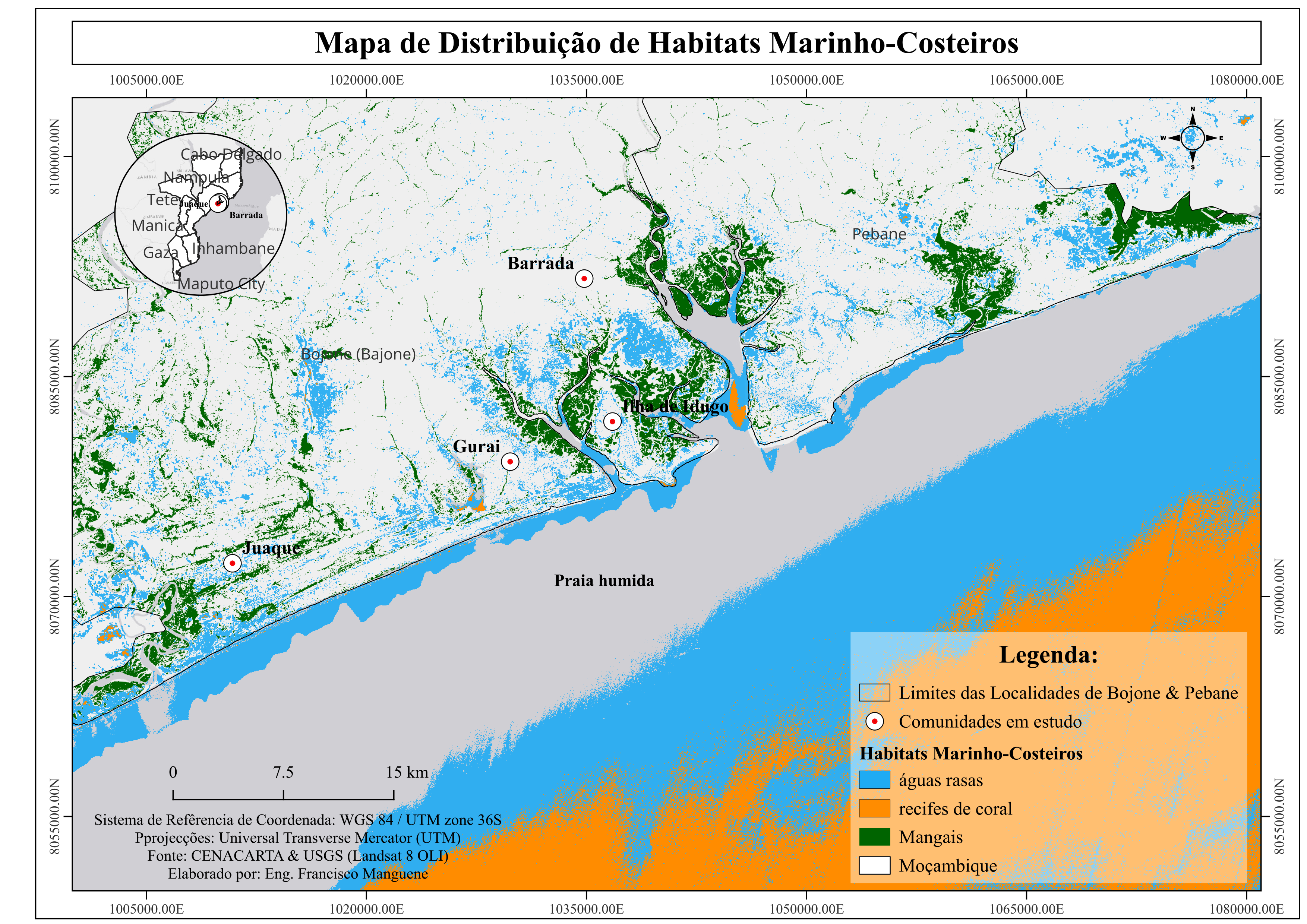 Mapa produzido pelos alunos