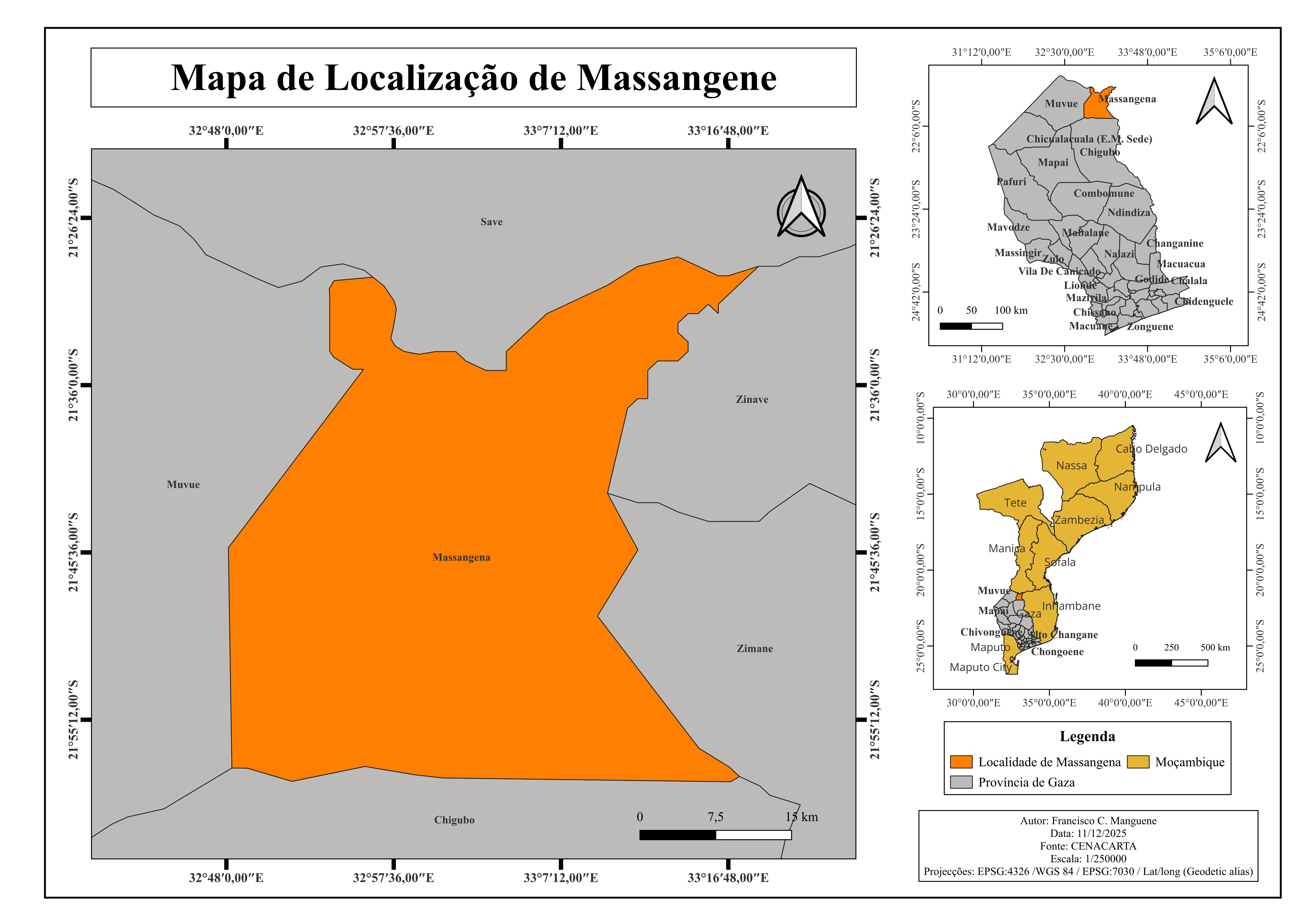 Mapa produzido pelos alunos