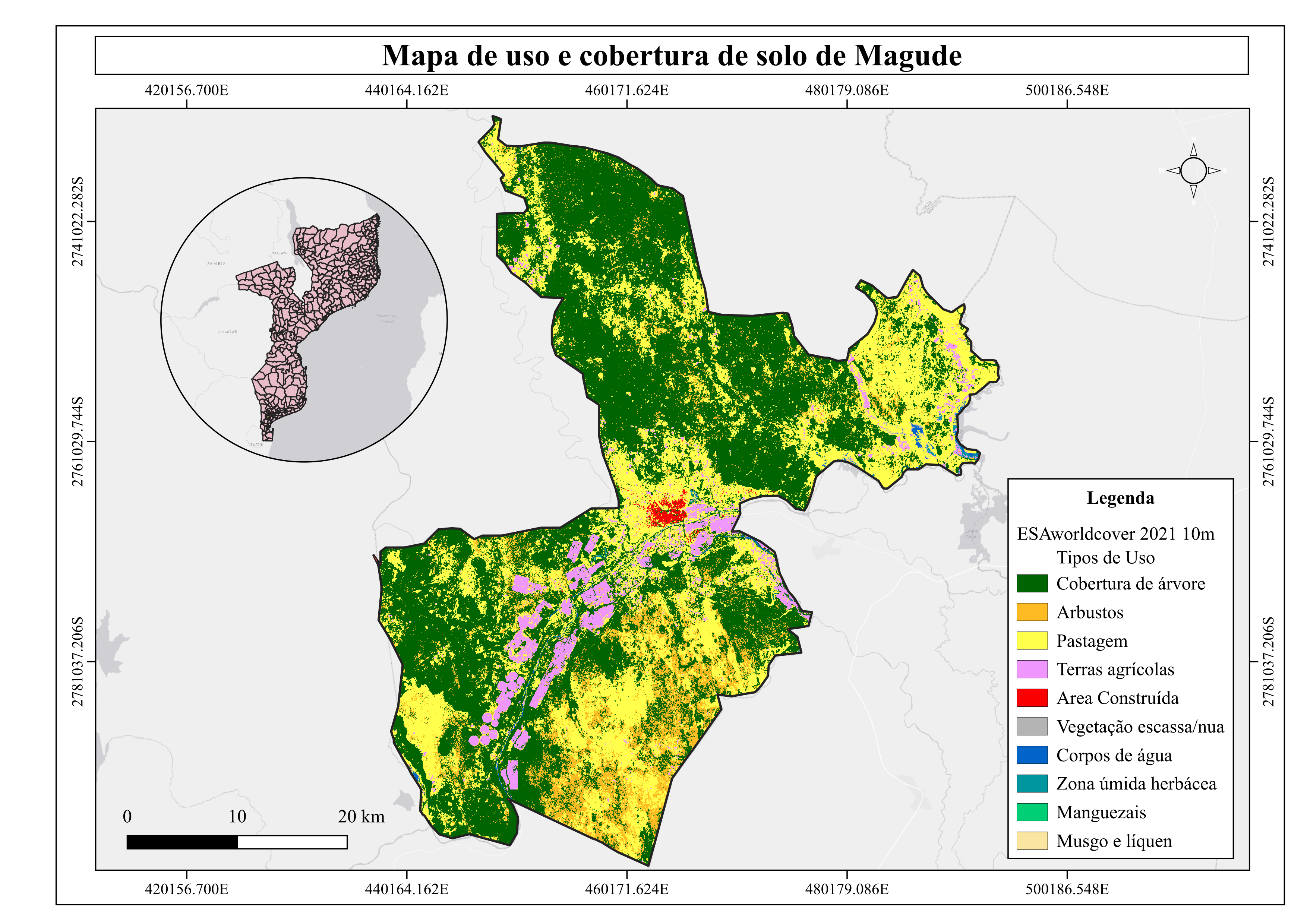 Mapa produzido pelos alunos
