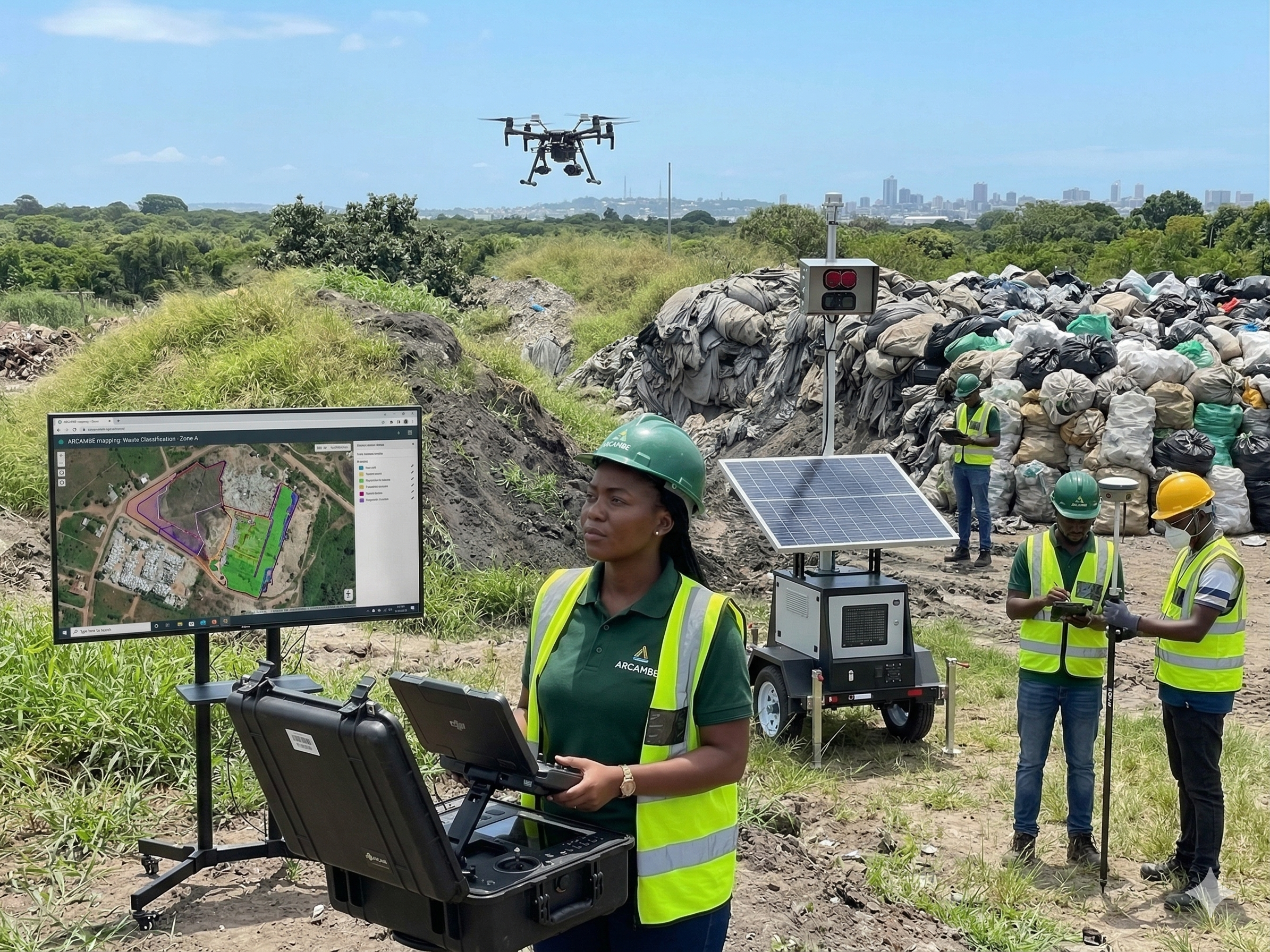 Trabalho técnico ambiental e geoespacial da ARCAMBE